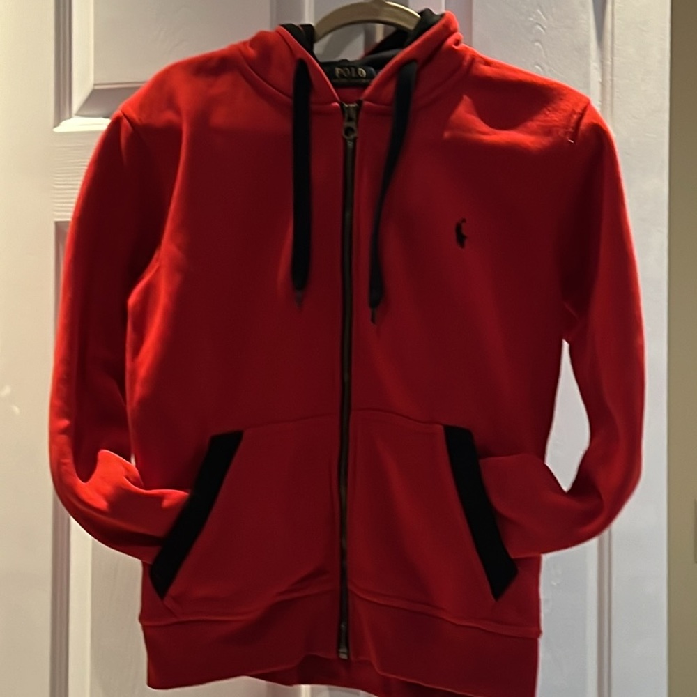 Long Polo Ralph Lauren matching sets, sweatshirt and pants in red and black in M